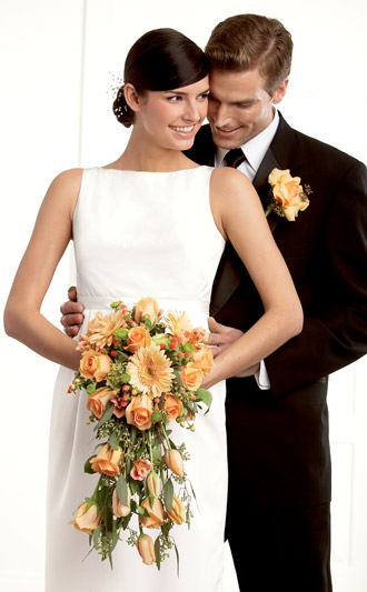 Le bouquet Cascade peche