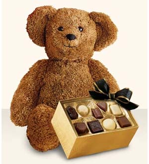 Ourson et chocolats