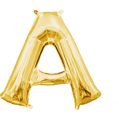BALLON A L'HELIUM LETTRE EN OR