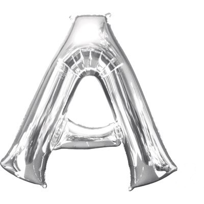 BALLON A L'HELIUM LETTRE EN ARGENT
