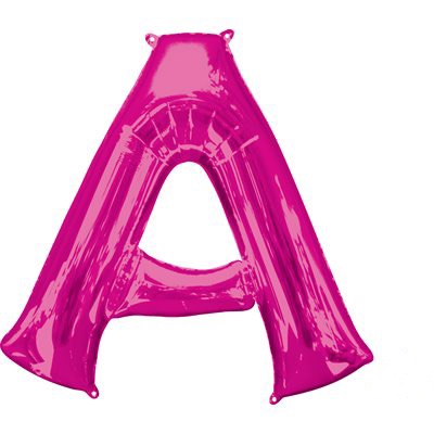 BALLON A L'HELIUM LETTRE EN ROSE