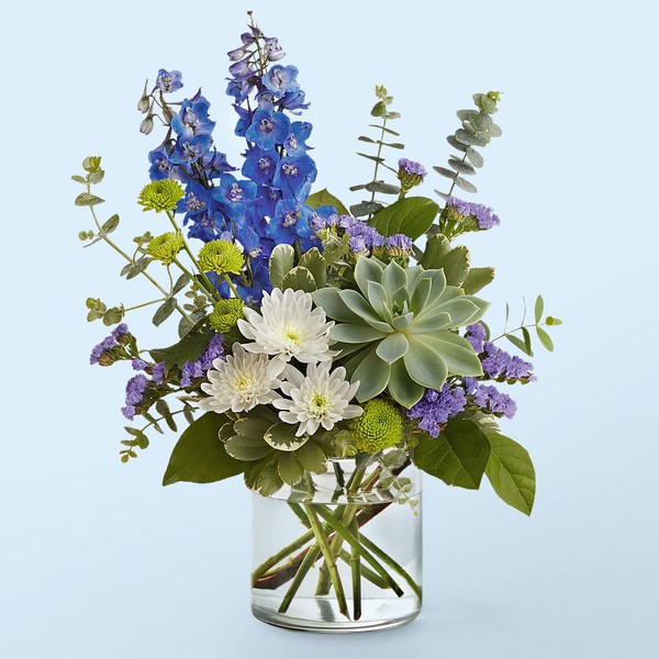 BOUQUET VAGUES BLEUES